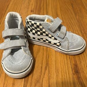 Toddler Mid-Top checked Vans